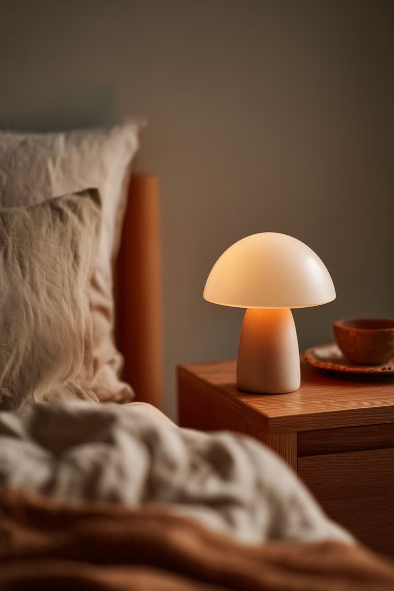 luminaires chambre chevet design petit budget champignon