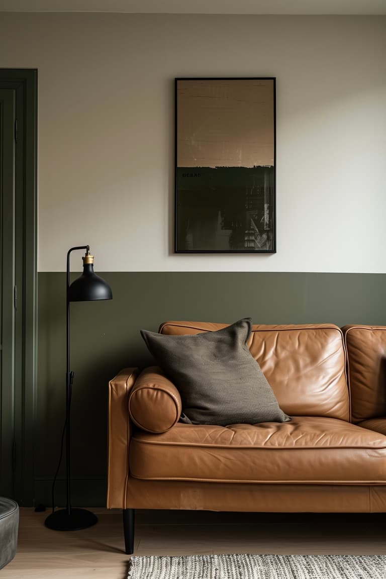 peinture temporaire amovible peel off mur bicolore