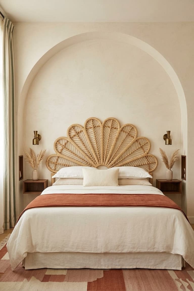 chambre hôtel provençale décoration artisanal céramique rotin osier charme