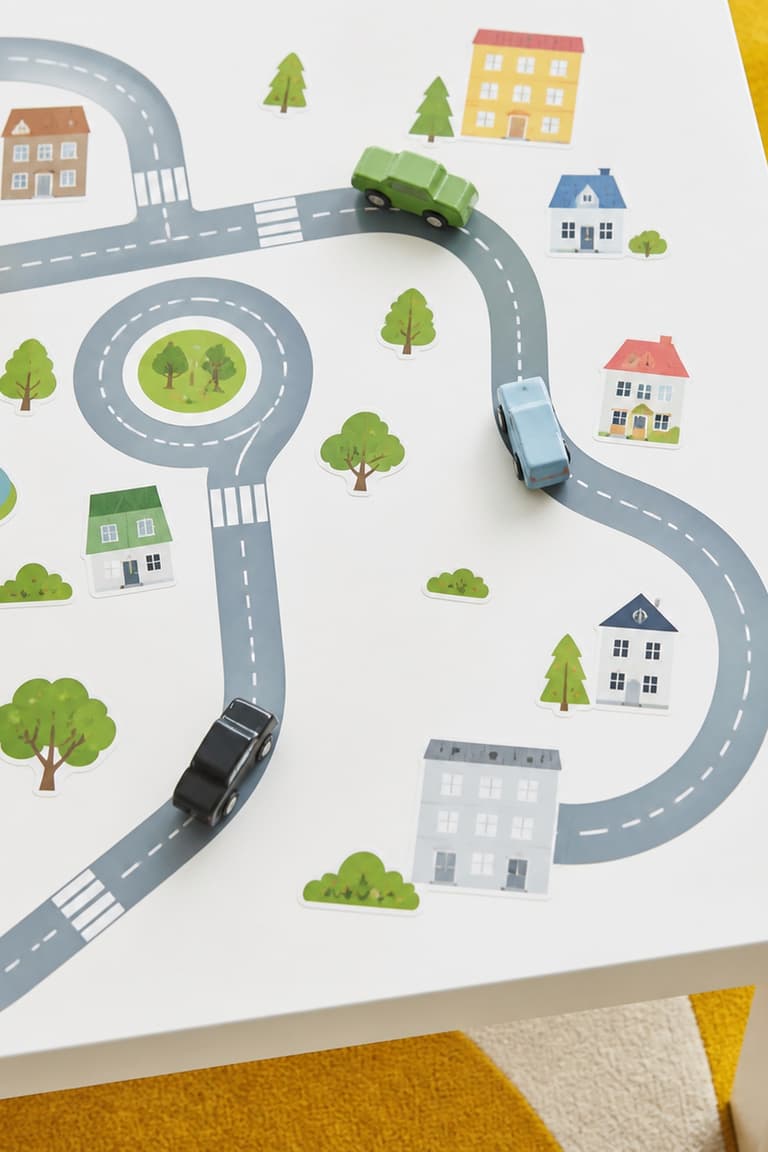 Autocollants Limmaland pour personnaliser une table Lack IKEA