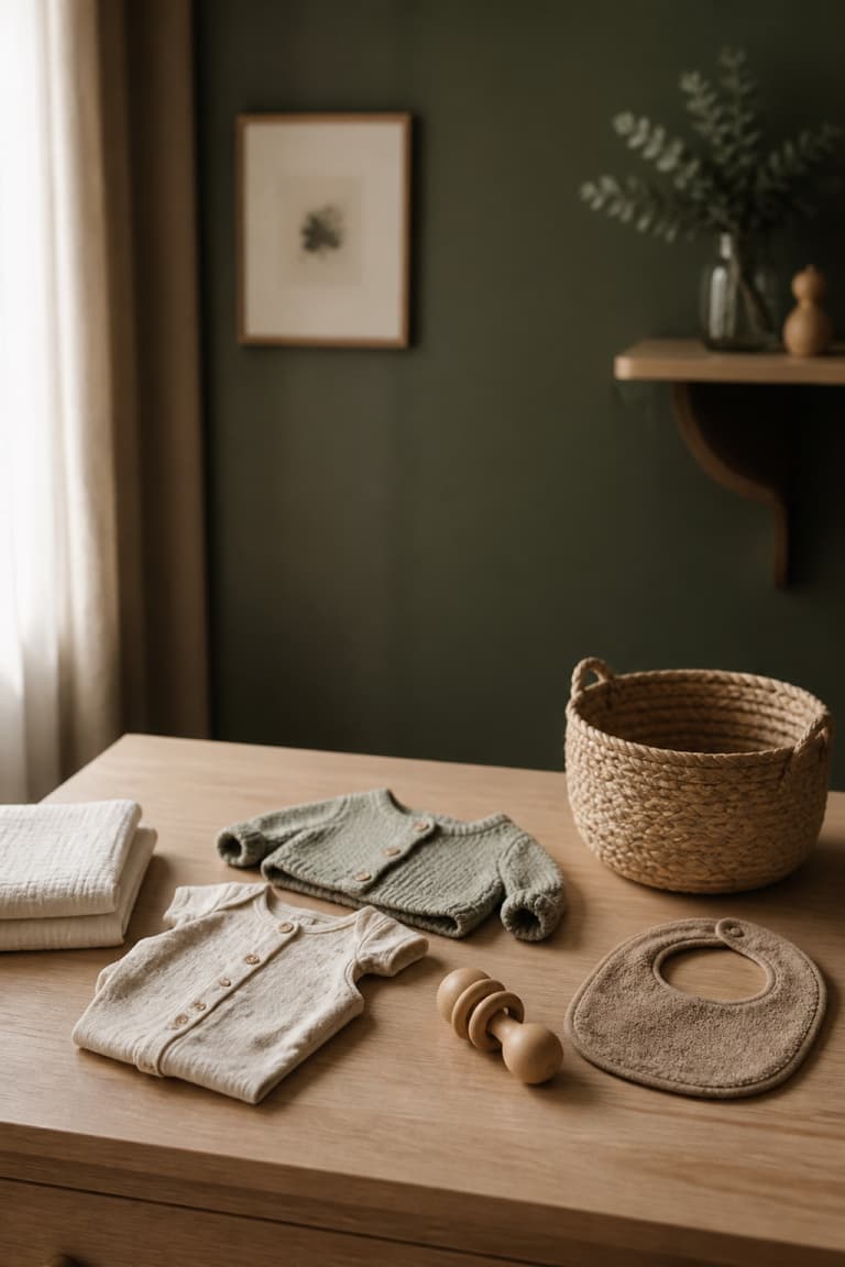 Sélection réduite d’essentiels pour une liste de naissance