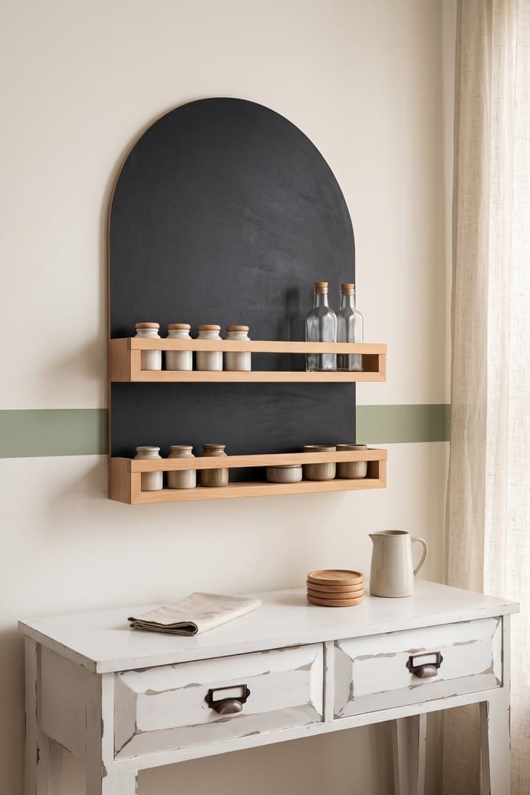 Étagères BEKVÄM utilisées comme rangement à épices dans une cuisine vintage