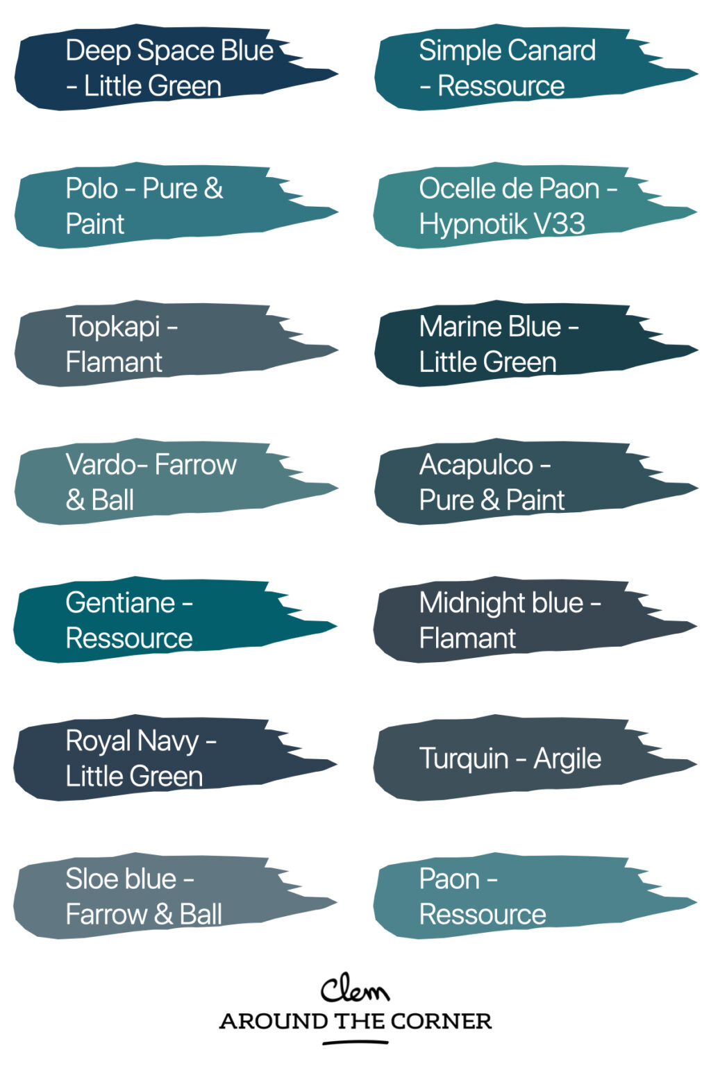 nuancier couleur bleu canard référence Pantone peinture murale intérieur