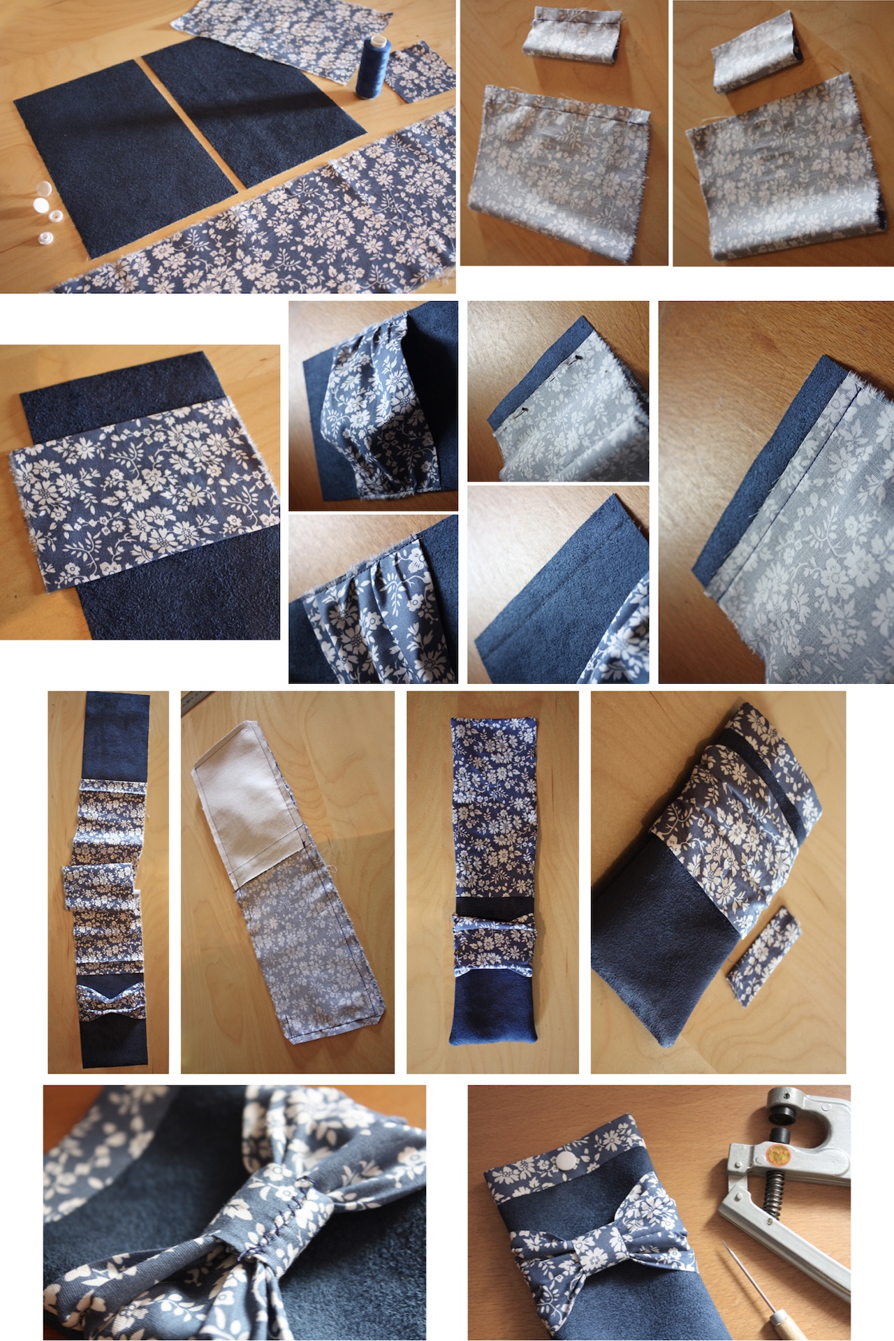 tutoriel couture patron gratuite étui lunettes coton