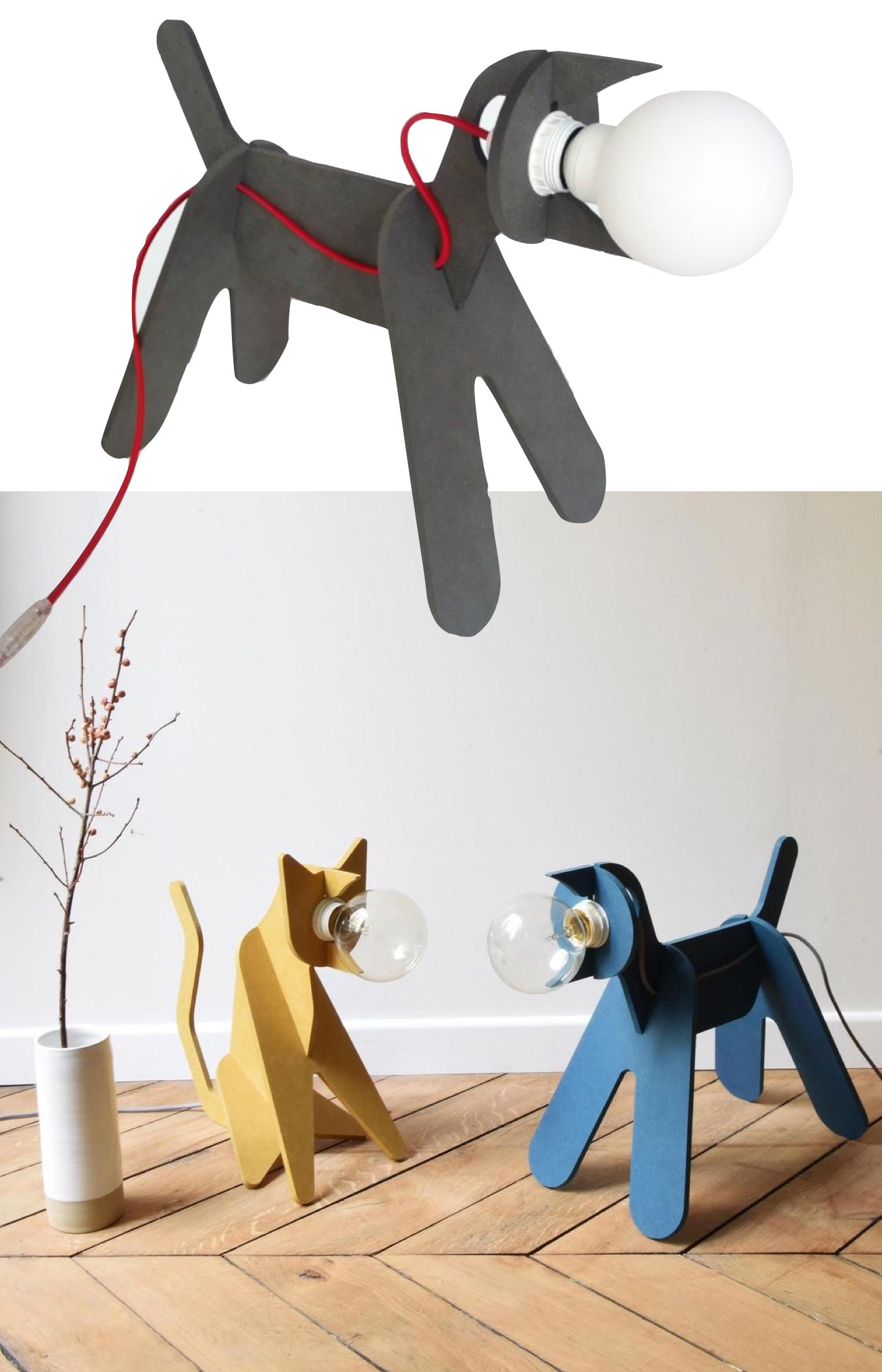 indispensables déco enfant lampe design chien get out ENO Studio