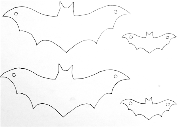 DIY pour Halloween chauve souris patron guirlande