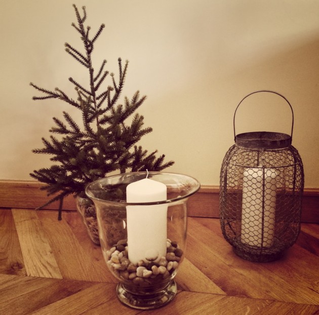 Décoration de Noël Etsy min sapin artificiel bougie