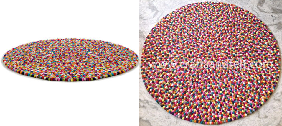 Tapis Pinocchio by Hay. Tapis fait main au Népal Etsy.