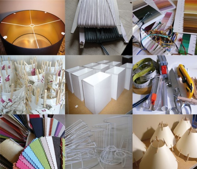 L'atelier de fabrication d'abat-jour déco sur mesure.