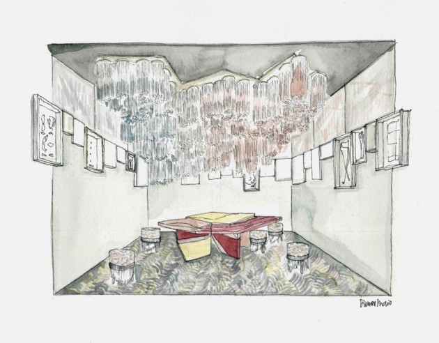 La salle à manger, miroir du temps de Dimore Studio. Un lieu qui montre que le futur se construit en regardant le passé.