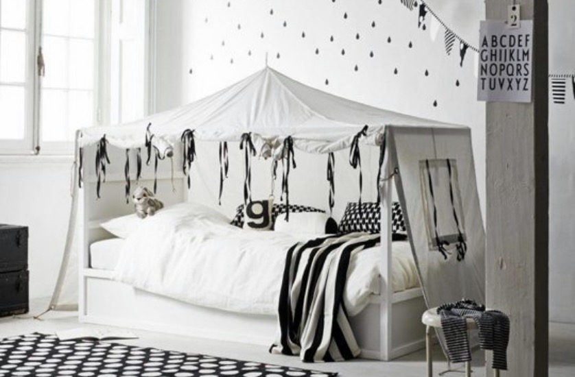 lit cabane tente style scandinave