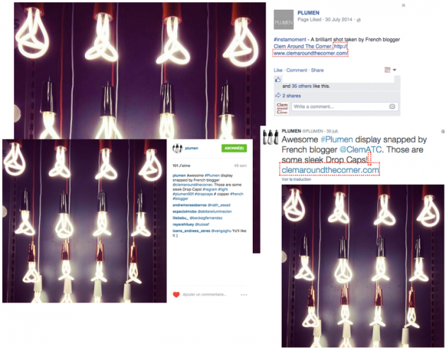 Clem around the corner x plumen collaboration blog déco design.