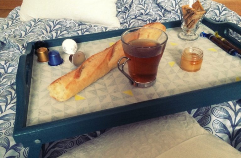 petit-déjeuner au lit