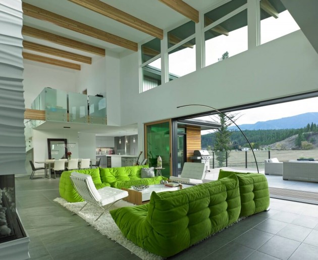 loft canada design blanc et vert greenery