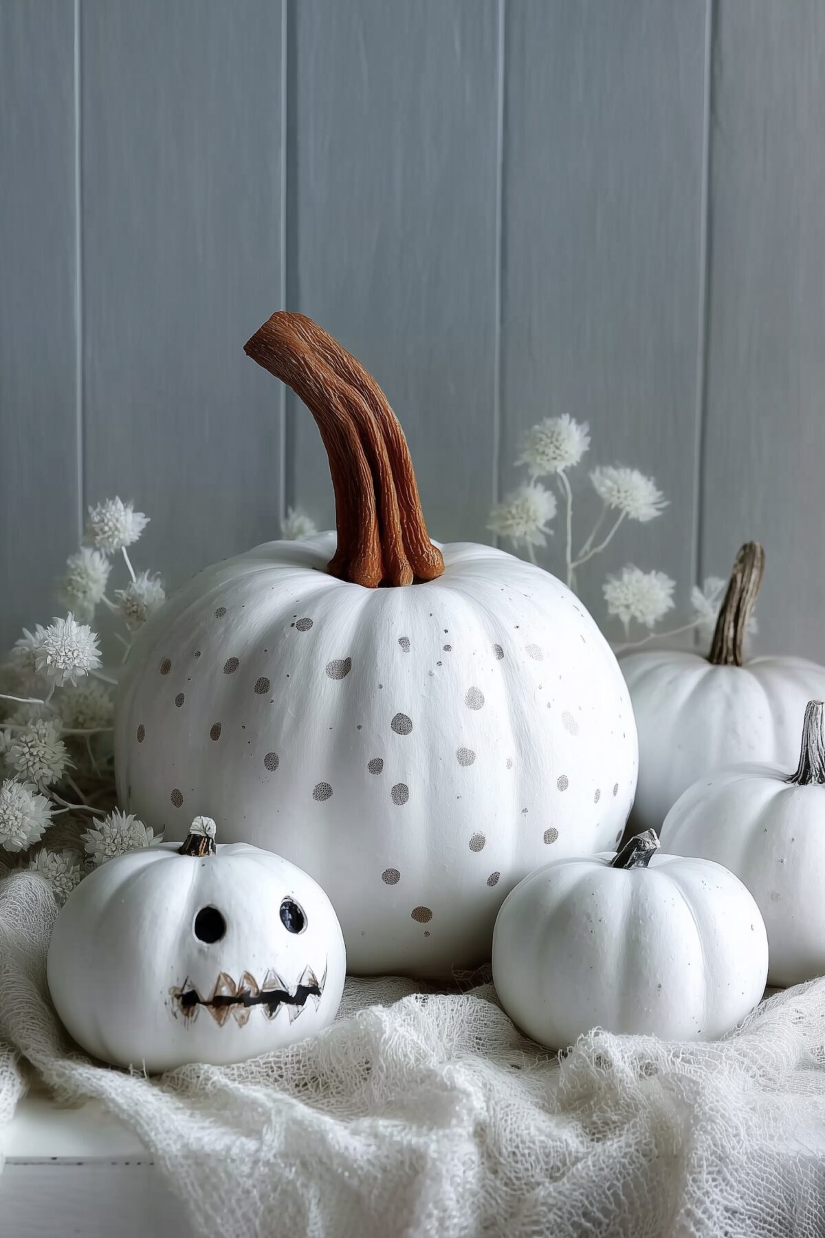faire soi-même sa déco d'halloween courge blanche