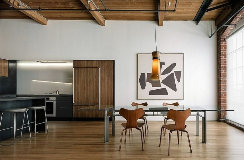 cuisine salle a manger loft minimaliste
