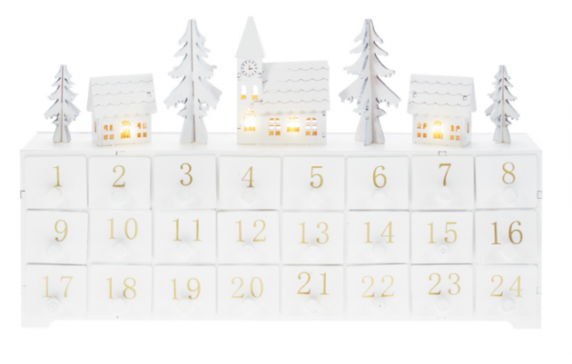calendriers de l'Avent déco lumineux led bois deco