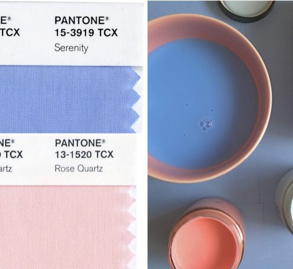 Pantone rose Quartz et Serenity couleur de l'année 2016
