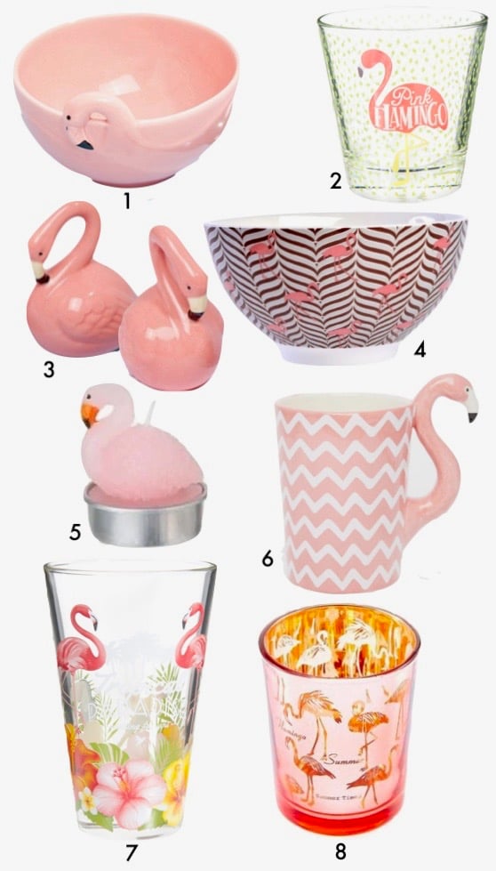 deco flamant rose flamingo vaiselle mug blog decoration clem around the corner