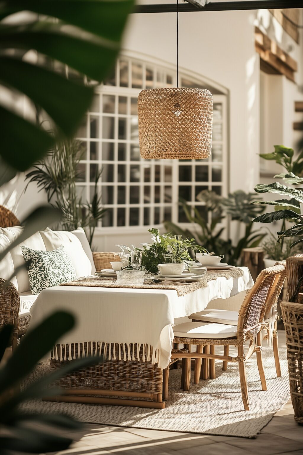 idée décoration terrasse ambiance Bali chic