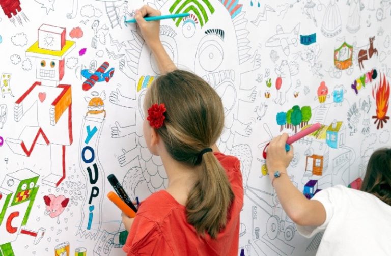 papier peint a dessiner coloriage enfant