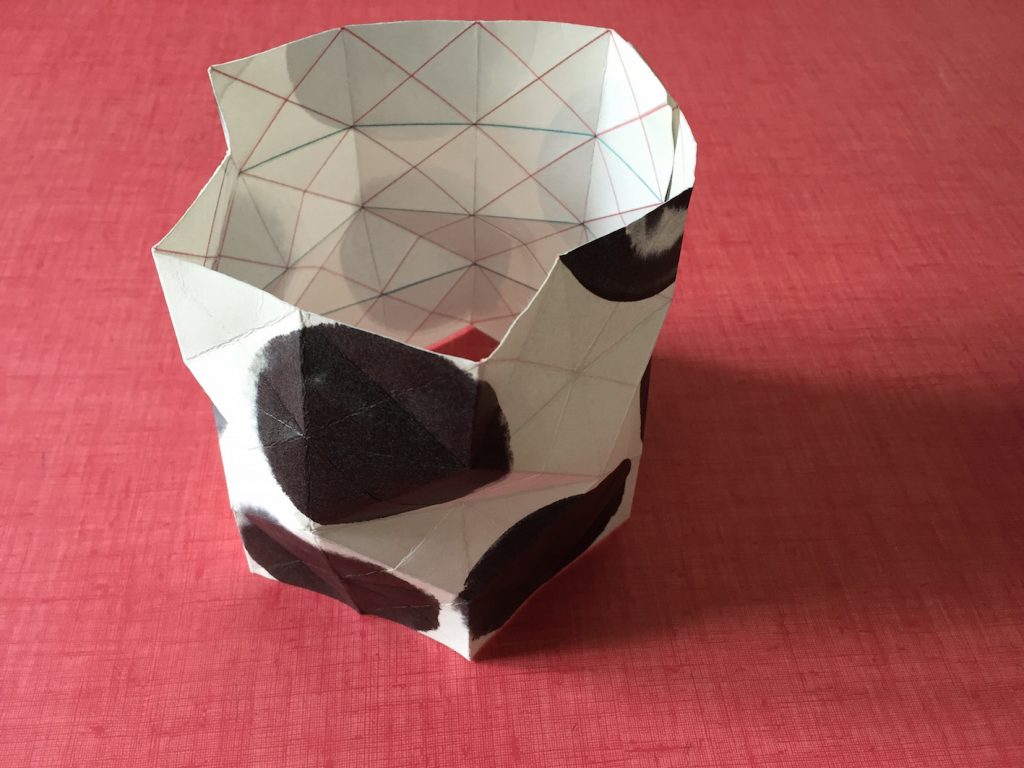 Comment faire un vase en papier origami