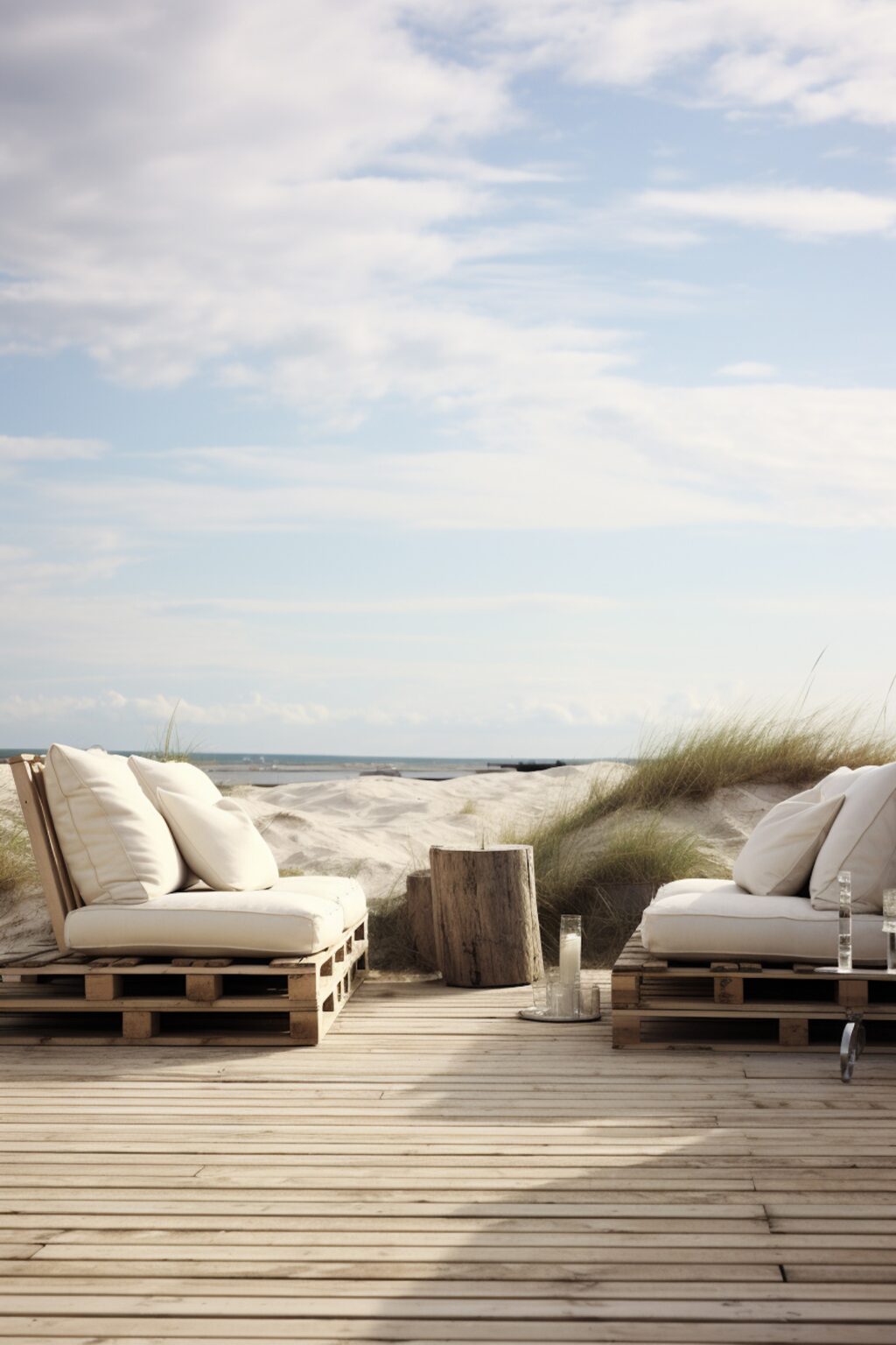 beach club bar de plage mobilier DIY