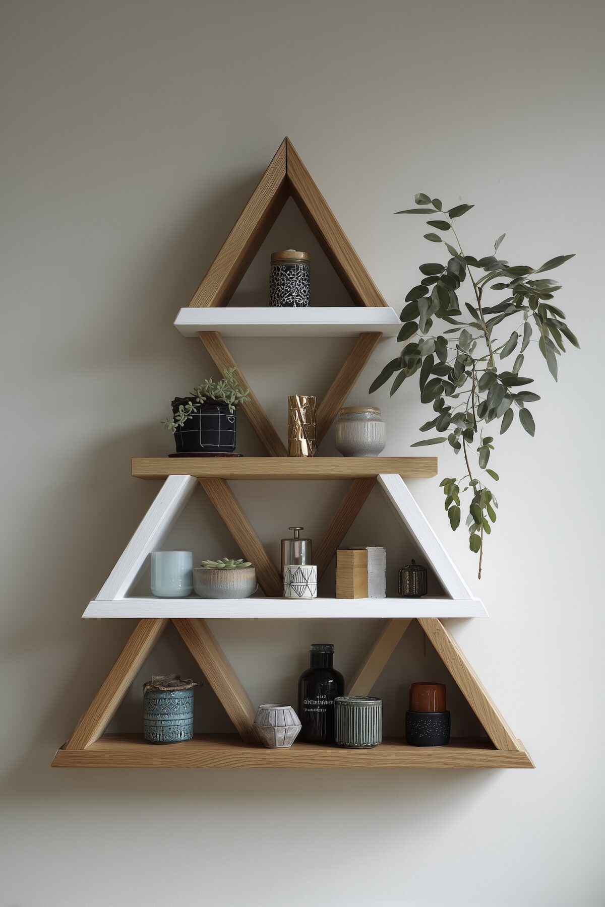 étagère diy bois murale décoration graphique