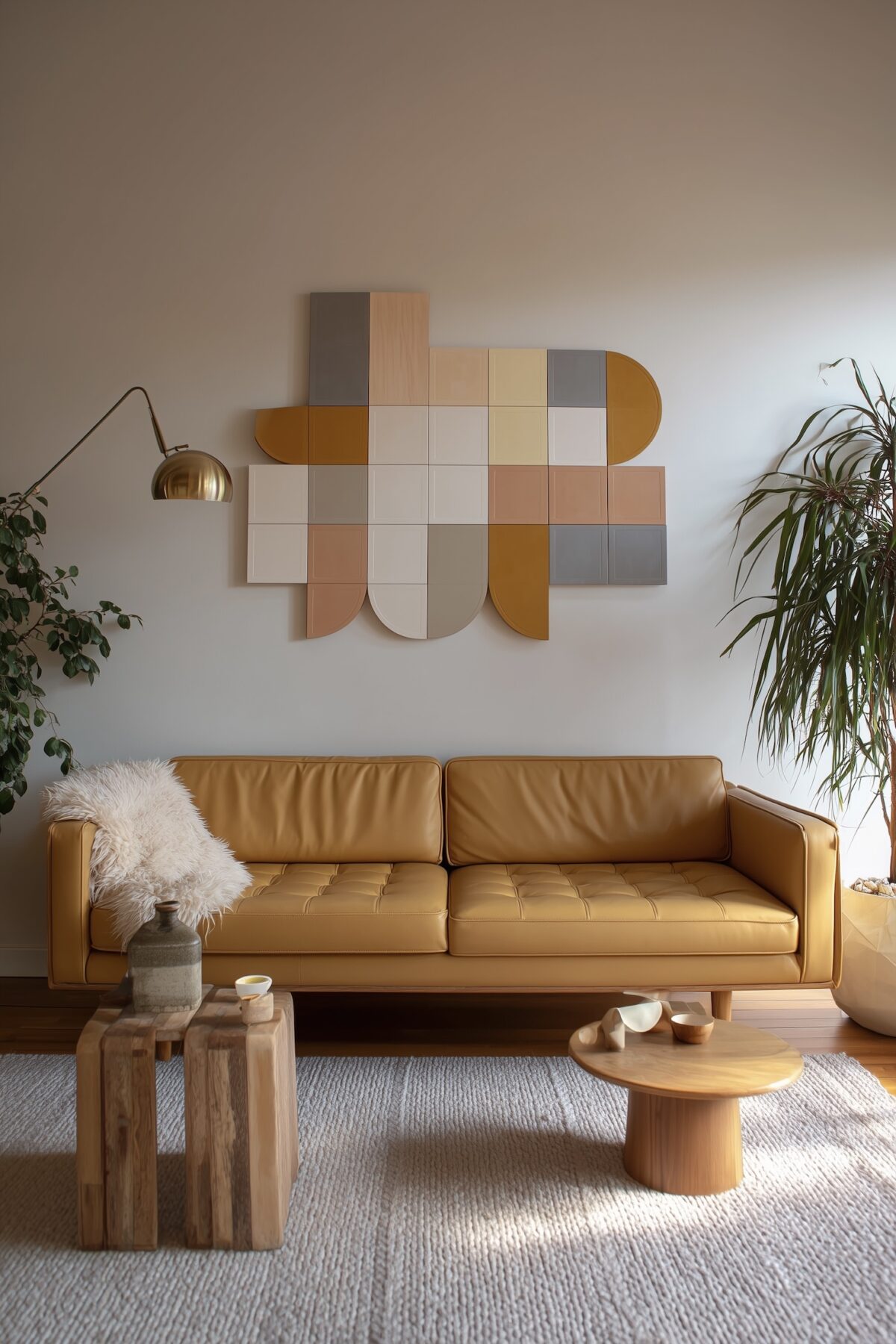 salon cuir canapé matelassé simili jaune moutarde