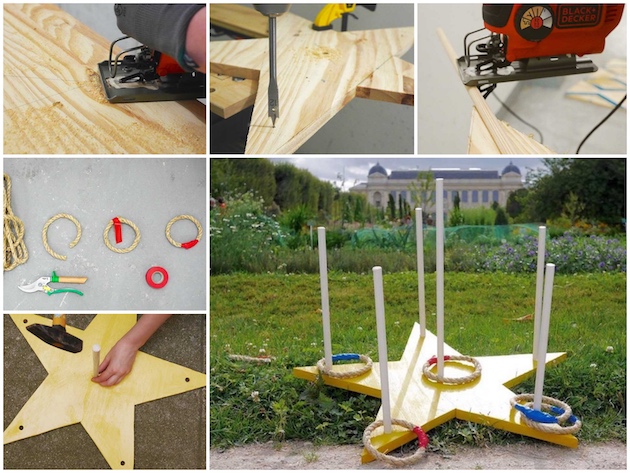 Fabriquer un jeu de lancer d'anneaux en bois DIY
