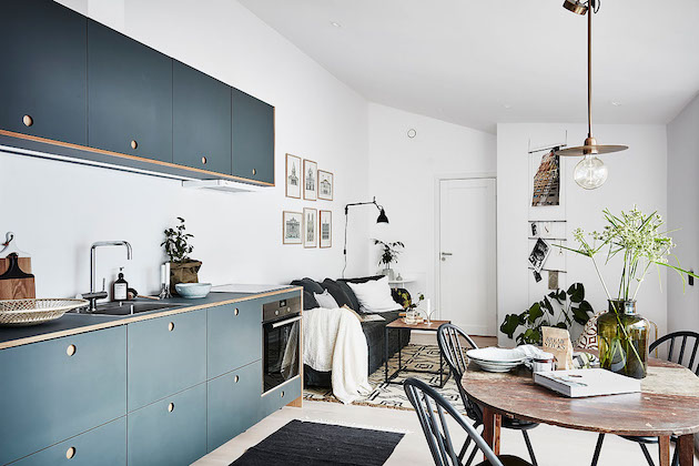 Visite deco petit appartement en longueur style nordique
