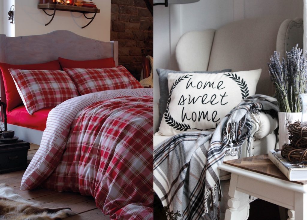 chambre deco tartan écossais