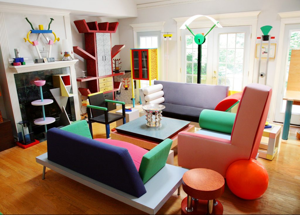 tendance memphis design décoration intérieur coloré histoire