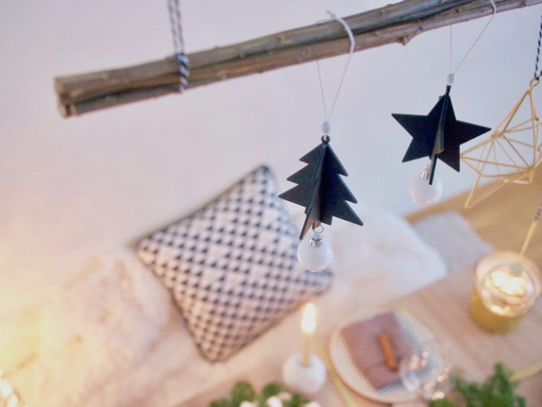 Inspiration déco table de Noël entre amis