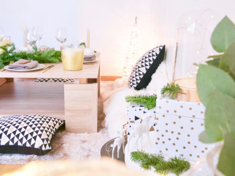 Inspiration déco table de Noël entre amis