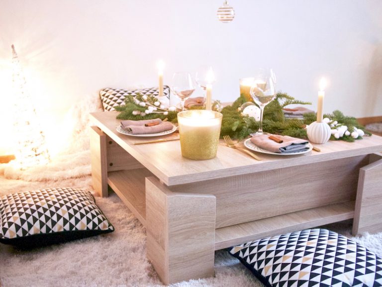 Inspiration déco table de Noël entre amis