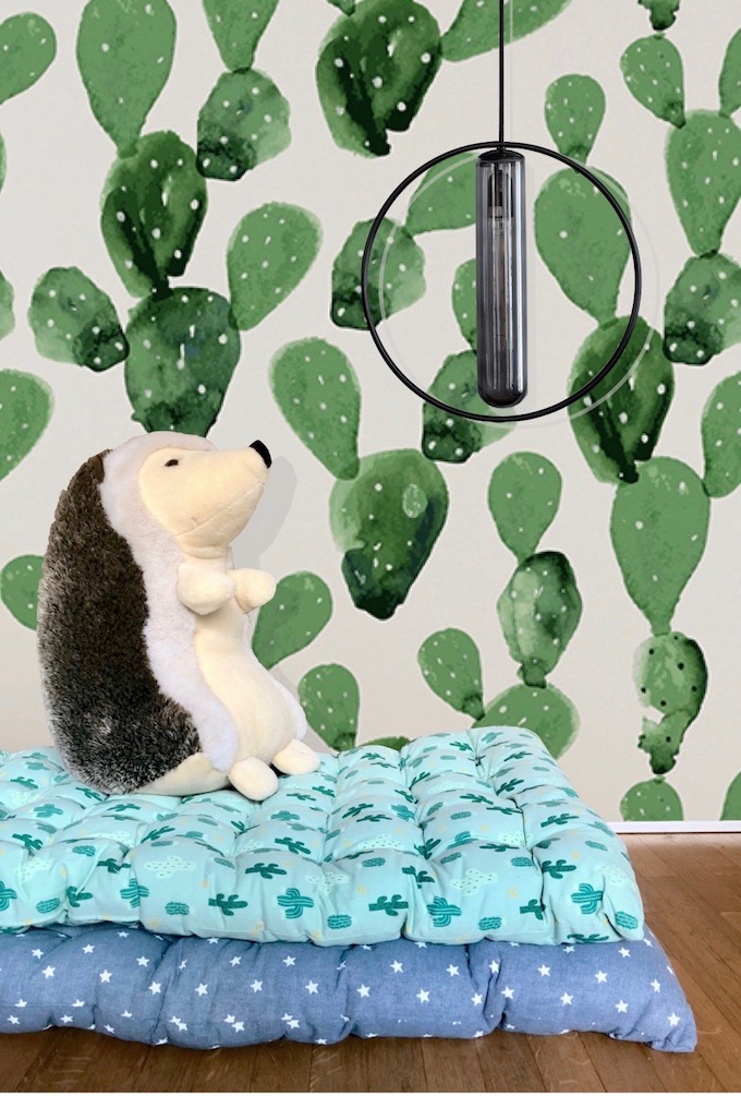 sur matelas de sieste décoration bébé cactus blog déco - Clem around the corner
