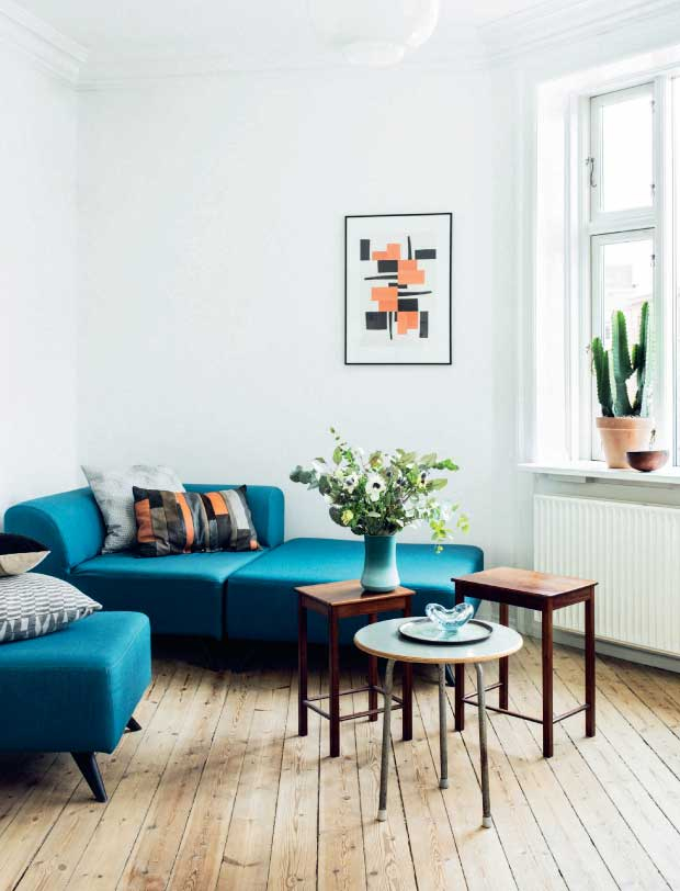 comment aménager un appartement salon au style nordique vintage