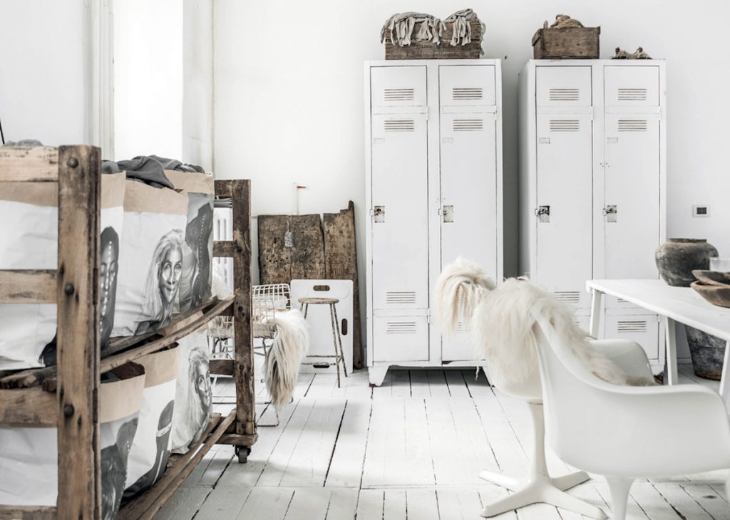 où trouver une armoire métallique de style scandinave industriel