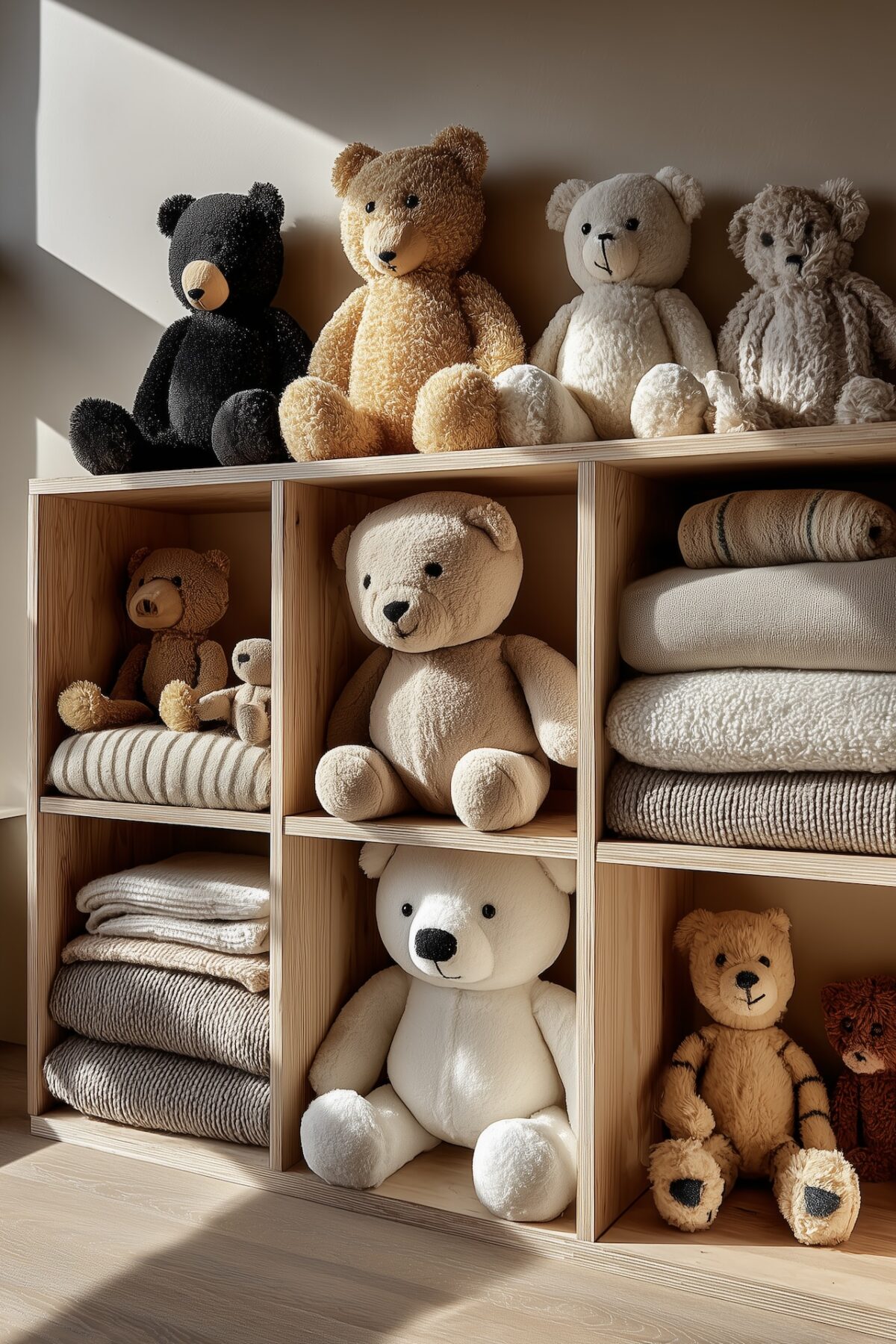 diy étagère cubes bois rangement chambre enfant