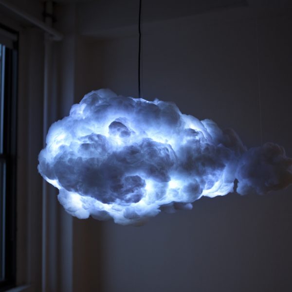 lampe nuage decoration suspension coton