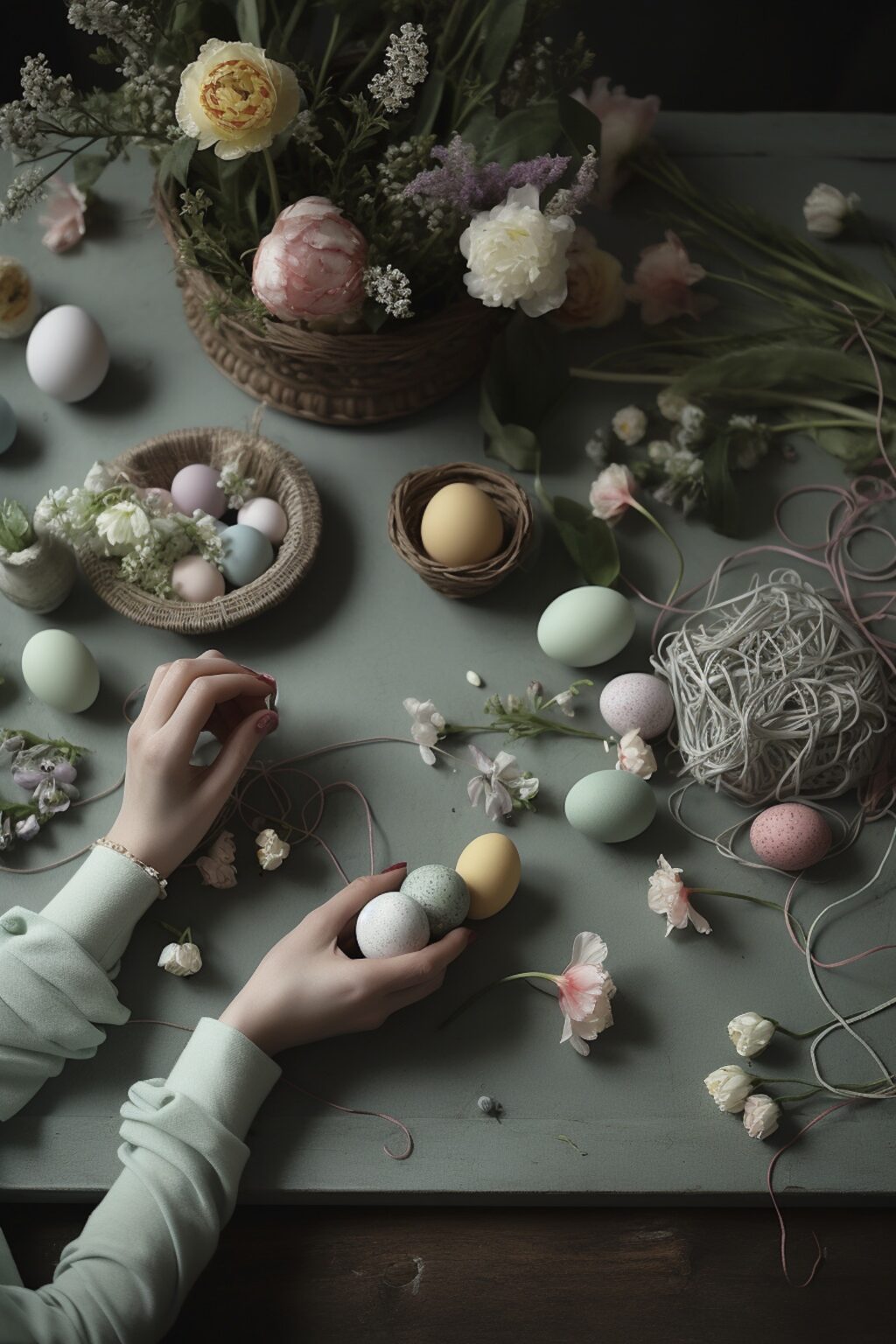 activité manuelle Pâques coloré oeuf décoration