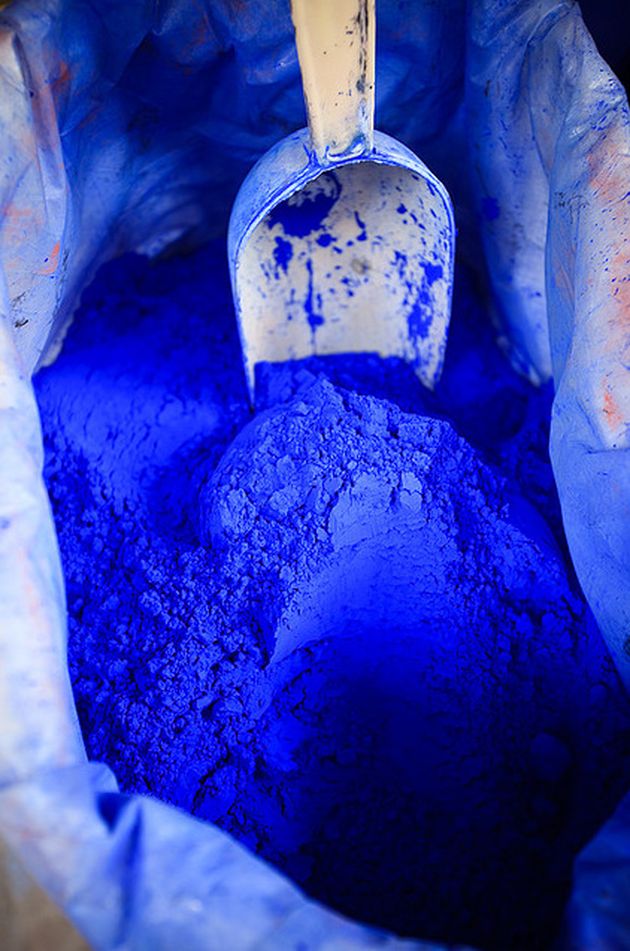 pigment poudre bleu indigo