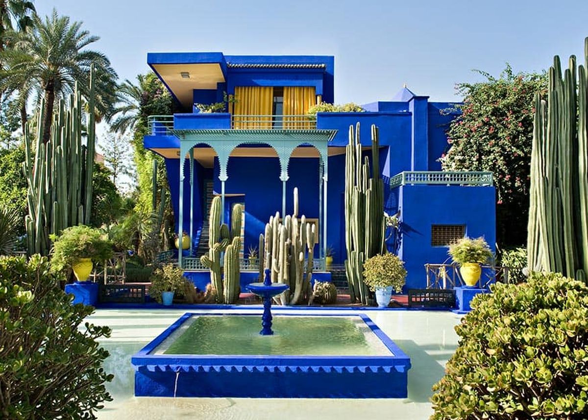 bleu indigo architecture bleu majorelle villa marrakech