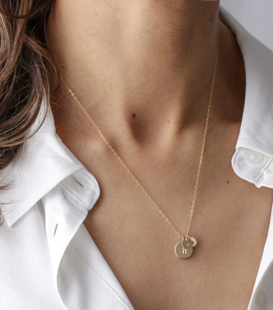 cadeaux made in France fête des mères collier initiales