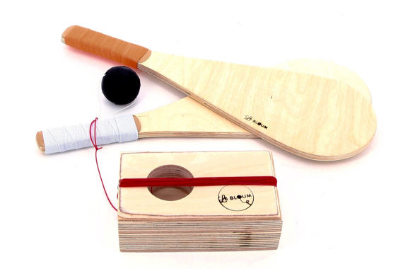 jeu de raquette basque fabriqué en bois indispensables de l'été