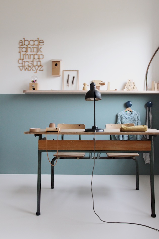 soubassement bois dessiné déco style minimaliste chambre