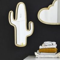 idee cadeau ado miroir cactus laiton