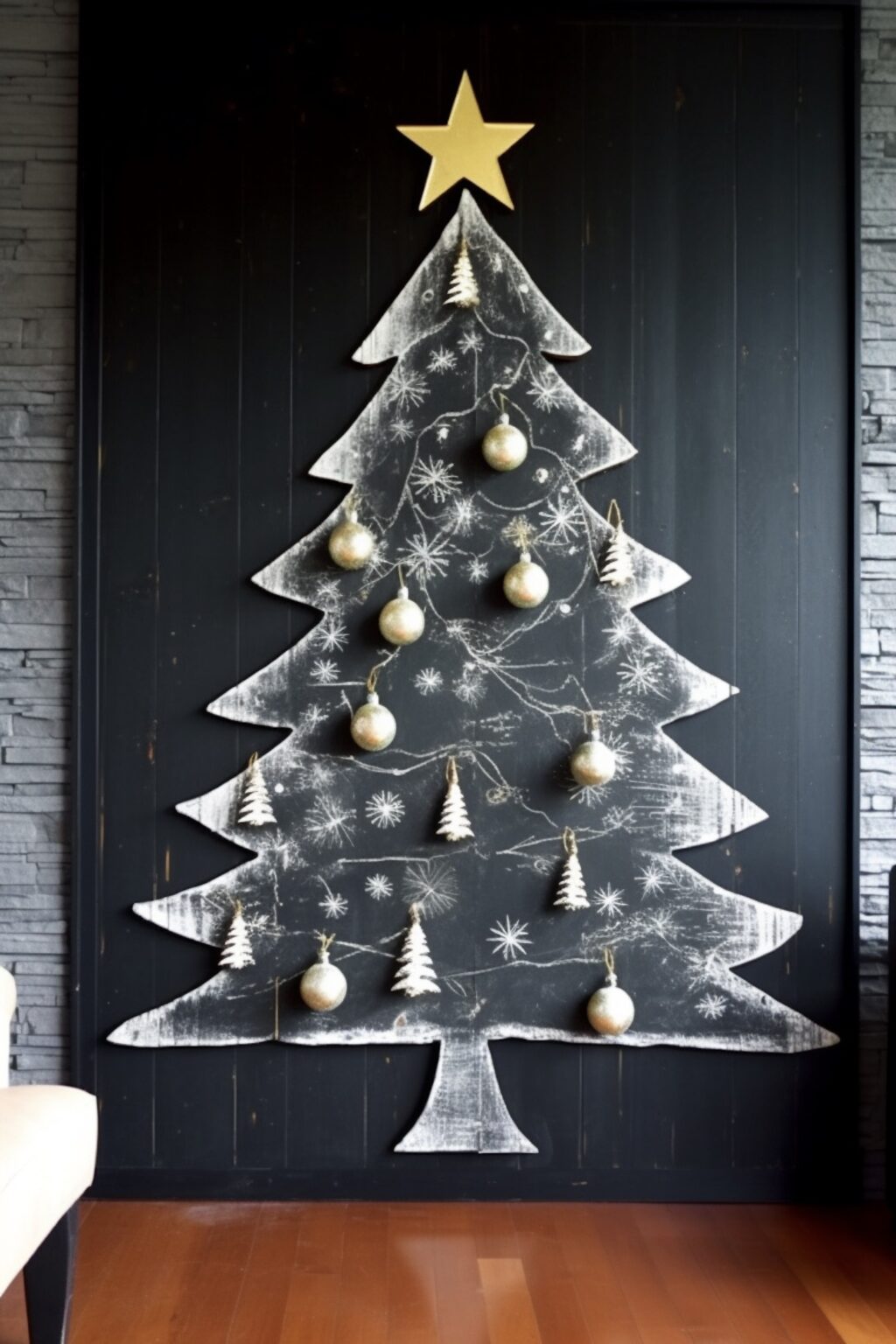 créer déco Noël avec chutes de bois