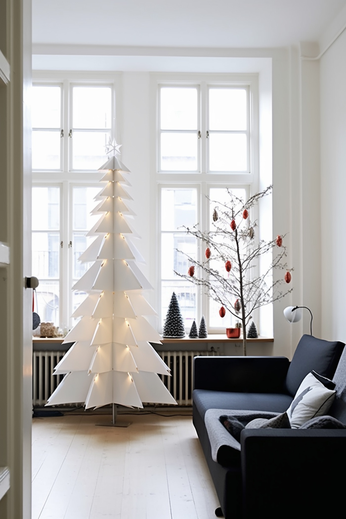 fabriquer soi-même décoration sapin de Noël papier scandinave